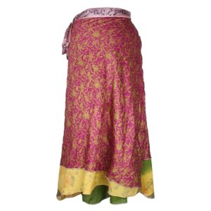 Vintage Silk Magic Wrap Skirt