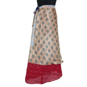 Vintage Silk Magic Wrap Skirt SW1011