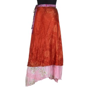 Vintage Silk Magic Wrap Skirt SW1012