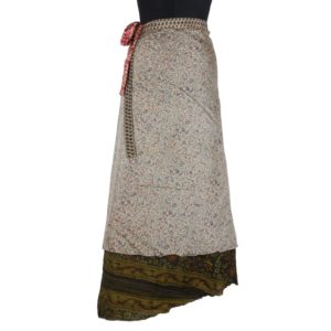 Vintage Silk Magic Wrap Skirt SW1014