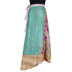 Vintage Silk Magic Wrap Skirt SW1017