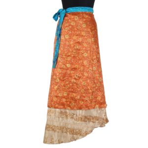 Vintage Silk Magic Wrap Skirt SW1020