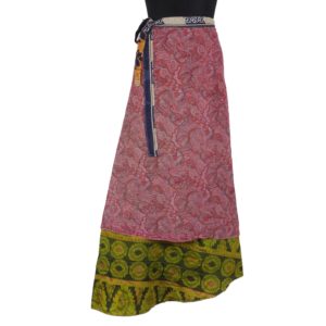 Vintage Silk Magic Wrap Skirt SW1023