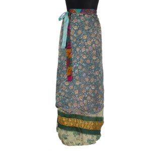 Vintage Silk Magic Wrap Skirt SW1024