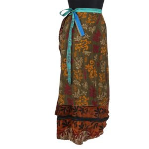 Vintage Silk Magic Wrap Skirt SW1025