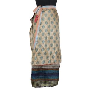 Vintage Silk Magic Wrap Skirt SW1027