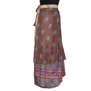 Vintage Silk Magic Wrap Skirt SW1028