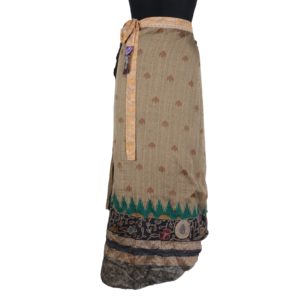 Vintage Silk Magic Wrap Skirt SW1029