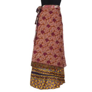 Vintage Silk Magic Wrap Skirt SW1030