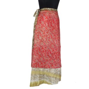 Vintage Silk Magic Wrap Skirt SW1032