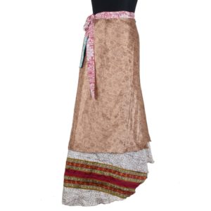 Vintage Silk Magic Wrap Skirt SW1040
