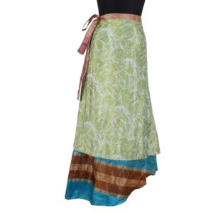 Vintage Silk Magic Wrap Skirt SW1041