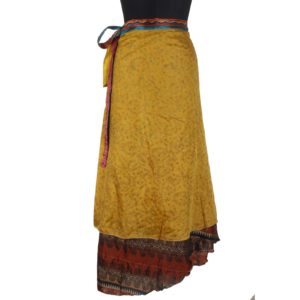 Vintage Silk Magic Wrap Skirt SW1047