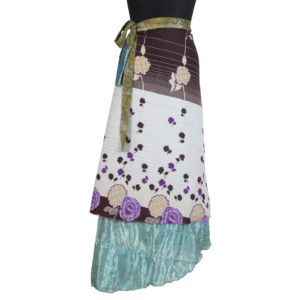 Vintage Silk Magic Wrap Skirt SW1048