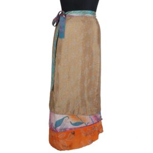 Vintage Silk Magic Wrap Skirt SW1049