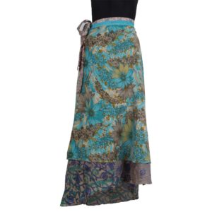 Vintage Silk Magic Wrap Skirt SW105