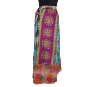 Vintage Silk Magic Wrap Skirt SW1052