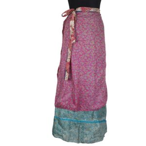 Vintage Silk Magic Wrap Skirt SW1058
