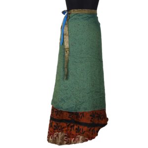 Vintage Silk Magic Wrap Skirt SW1059