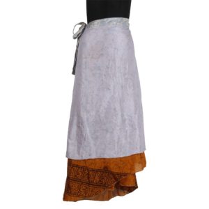 Vintage Silk Magic Wrap Skirt SW106
