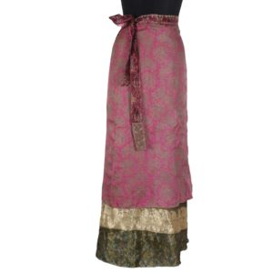 Vintage Silk Magic Wrap Skirt SW1064
