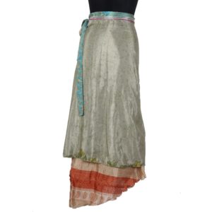Vintage Silk Magic Wrap Skirt SW1067