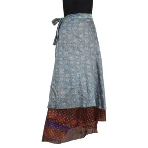 Vintage Silk Magic Wrap Skirt SW107
