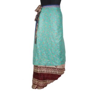 Vintage Silk Magic Wrap Skirt SW1071