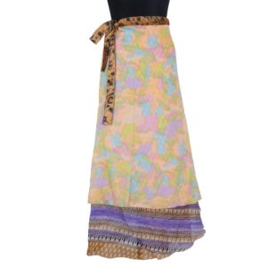 Vintage Silk Magic Wrap Skirt SW1072
