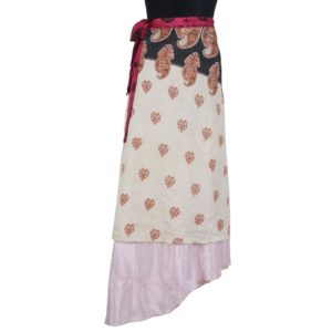 Vintage Silk Magic Wrap Skirt SW1073