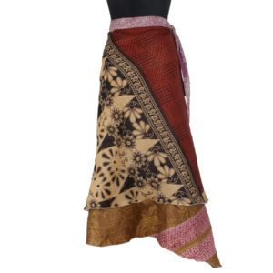Vintage Silk Magic Wrap Skirt SW1074
