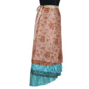 Vintage Silk Magic Wrap Skirt SW1075