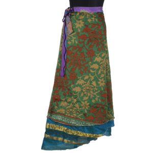 Vintage Silk Magic Wrap Skirt SW1076