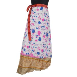 Vintage Silk Magic Wrap Skirt SW1077