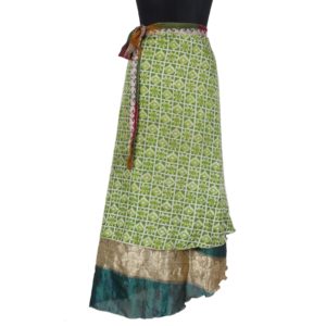Vintage Silk Magic Wrap Skirt SW1078