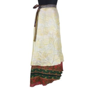 Vintage Silk Magic Wrap Skirt SW1079