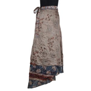 Vintage Silk Magic Wrap Skirt SW108