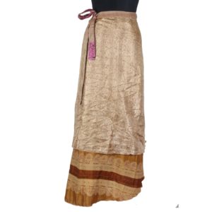 Vintage Silk Magic Wrap Skirt SW1080