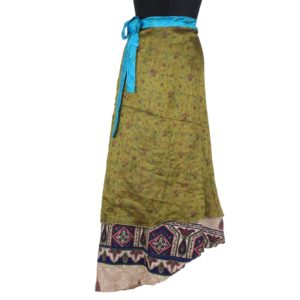 Vintage Silk Magic Wrap Skirt SW1081