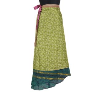 Vintage Silk Magic Wrap Skirt SW1084
