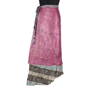 Vintage Silk Magic Wrap Skirt SW1085