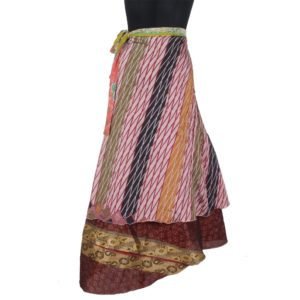 Vintage Silk Magic Wrap Skirt SW1091