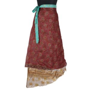 Vintage Silk Magic Wrap Skirt SW1092
