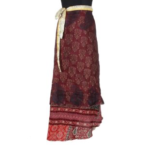 Vintage Silk Magic Wrap Skirt SW1094