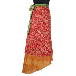Vintage Silk Magic Wrap Skirt SW1095