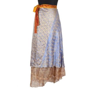 Vintage Silk Magic Wrap Skirt SW1096