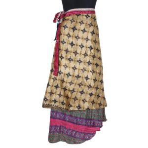 Vintage Silk Magic Wrap Skirt SW1099