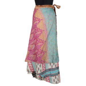 Vintage Silk Magic Wrap Skirt SW1101
