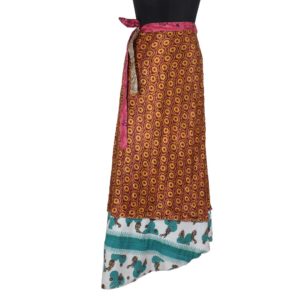 Vintage Silk Magic Wrap Skirt SW1103