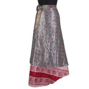 Vintage Silk Magic Wrap Skirt SW1104